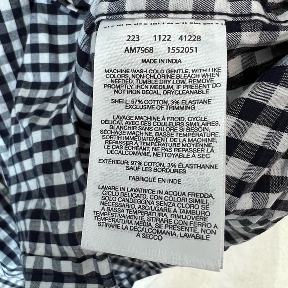 Columbia-Men’s Button Down Collared Shirt-Navy Checkered Pattern-Size XL - Picture 9 of 10